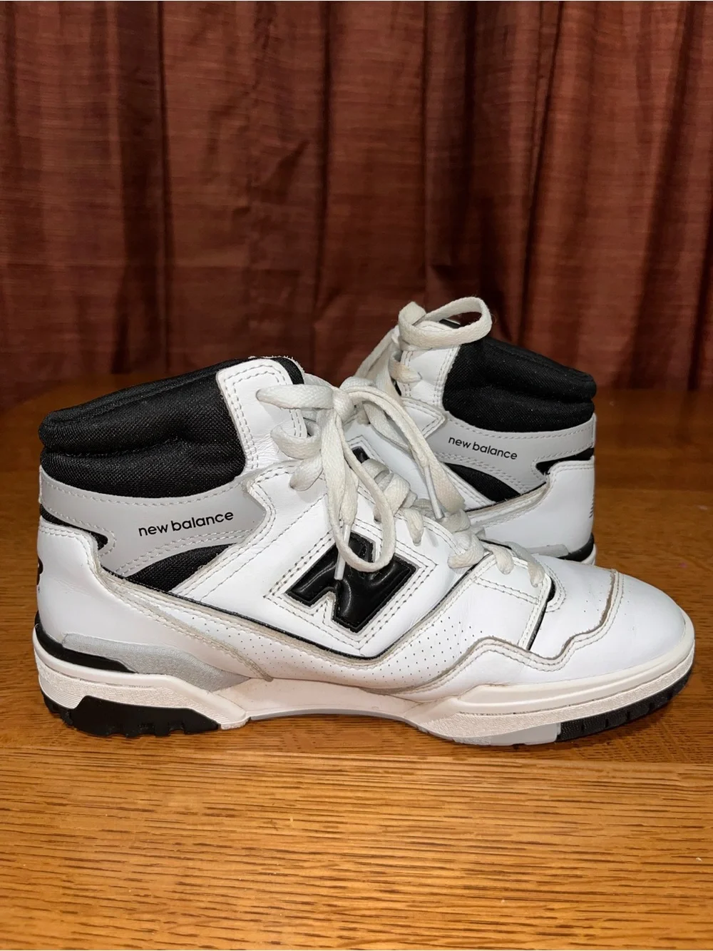 New Balance 650 White Black Men’s Size 8 Width D BB650RCE High Top Sneakers